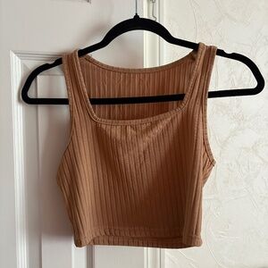 Beige Cropped Top Size S